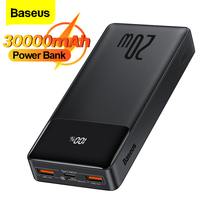 Baseus 30000 mAh Power Bank 20W przenośna ładowarka zewnętrzna ładowarka 30000 mAh Powerbank dla iPhone Xiaomi PoverBank 1